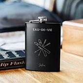 Flasque personnalisée avec picto et texte