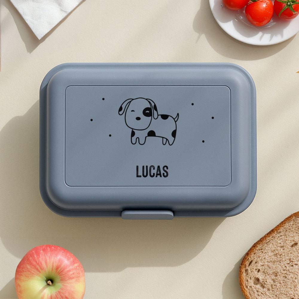 Boîte-repas personnalisée avec animal et nom