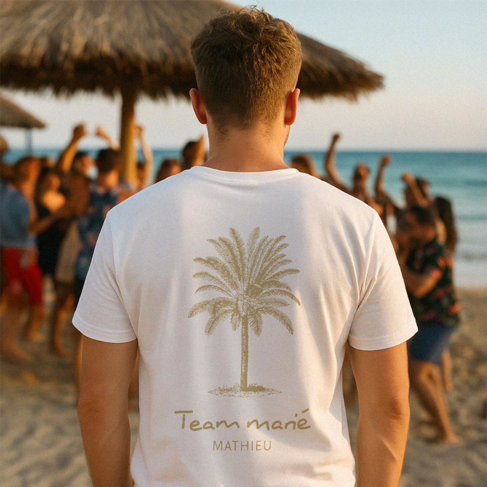 T-shirt personnalisé Palmier avec texte
