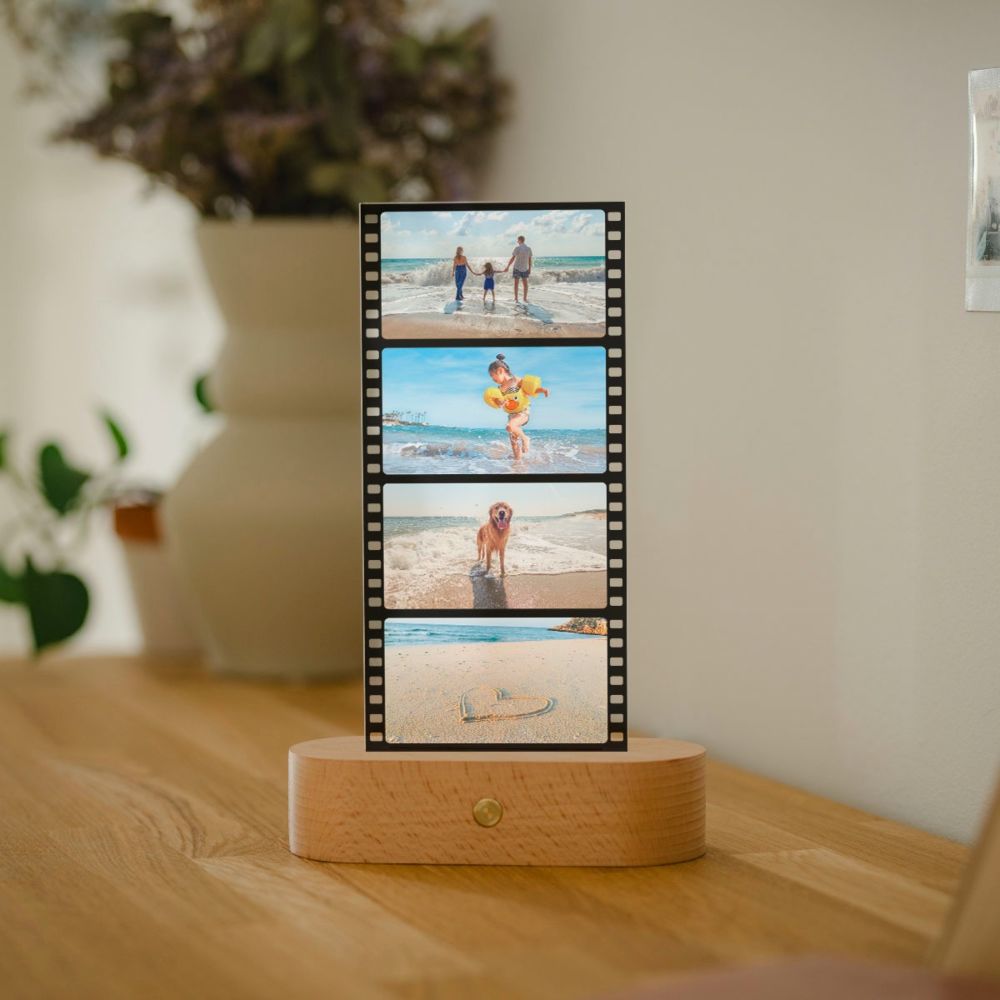 Lampe LED personnalisée Bande de film avec photos 