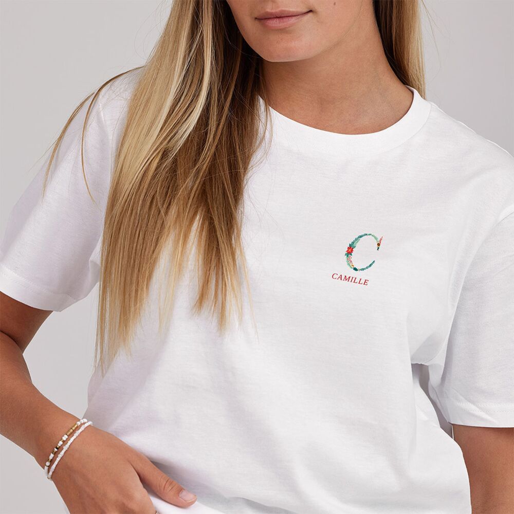 T-shirt personnalisé avec Monogramme hivernal