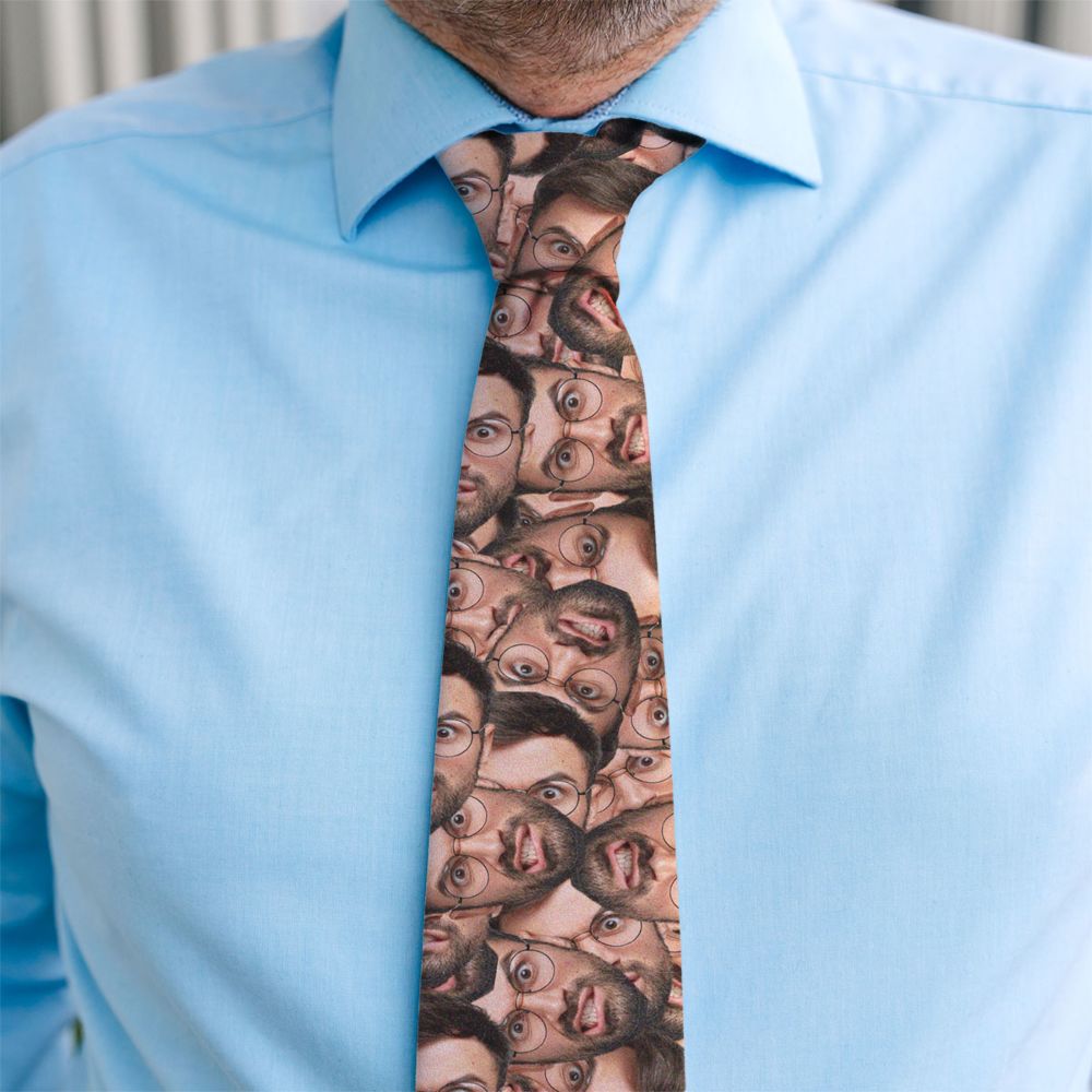 Cravate personnalisée avec visage