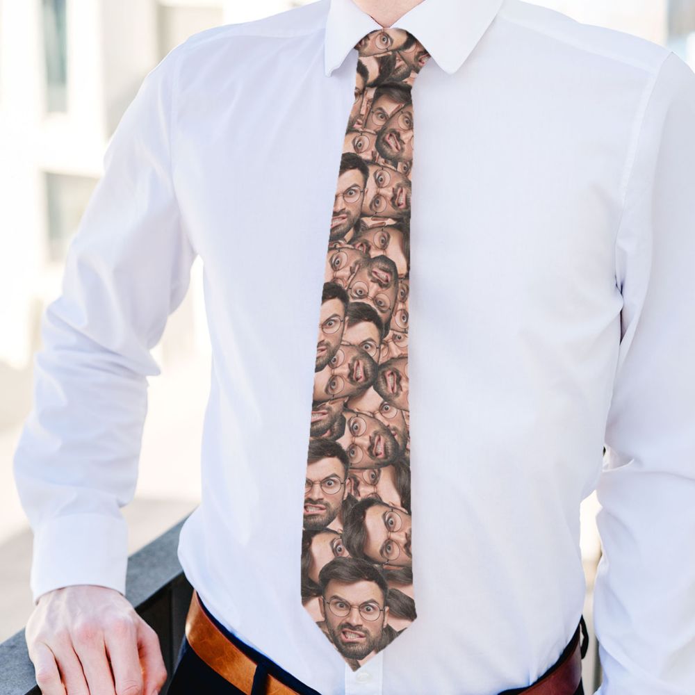 Cravate personnalisée avec visage