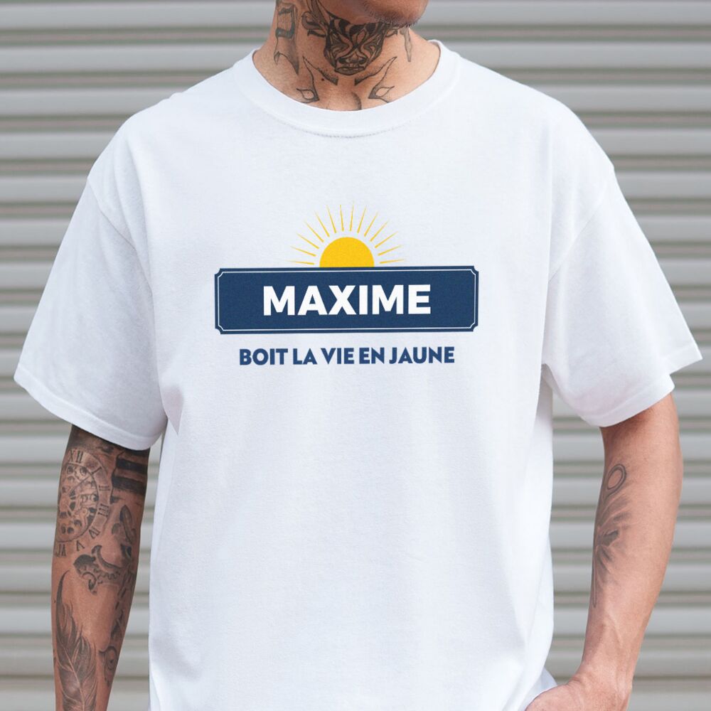 T-shirt personnalisé Pastis Soleil