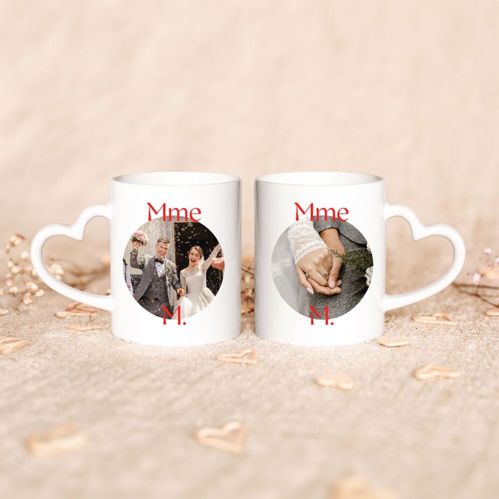 Mug personnalisé avec photo et message
