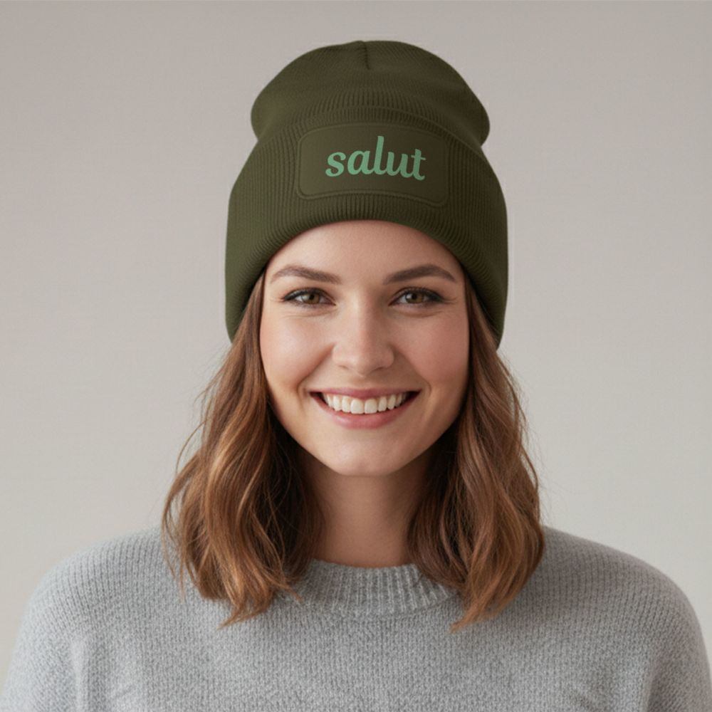 Bonnet personnalisé avec texte