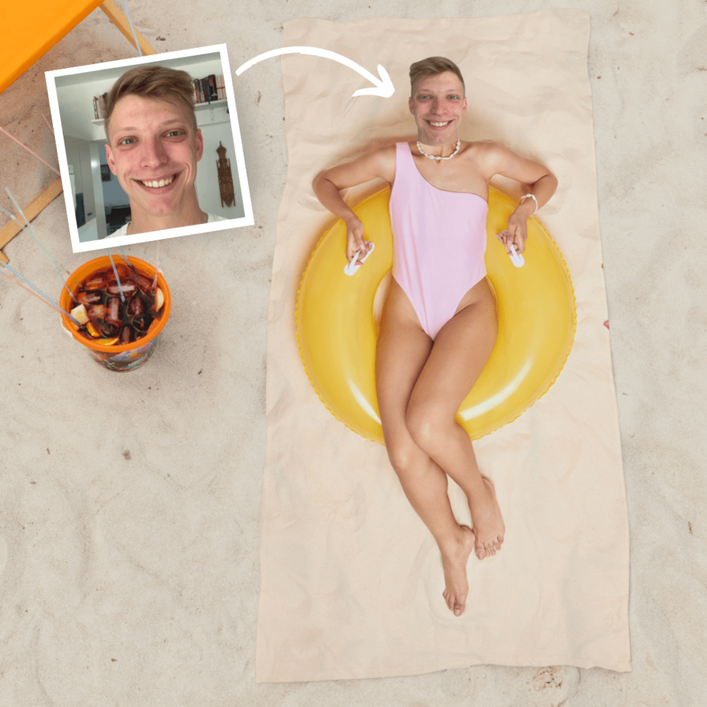 Serviette personnalisée avec corps de rêve