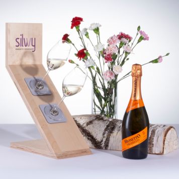 Coffret cadeau Prosecco et verres