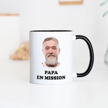 Mug personnalisé avec visage et texte