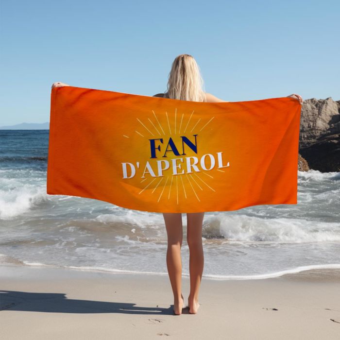 Serviette personnalisée avec deux lignes