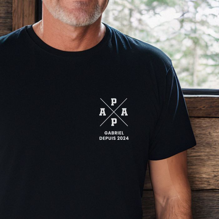 T-shirt personnalisé avec nom et année