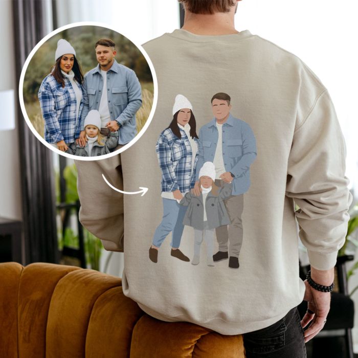 Pull personnalisable avec illustration