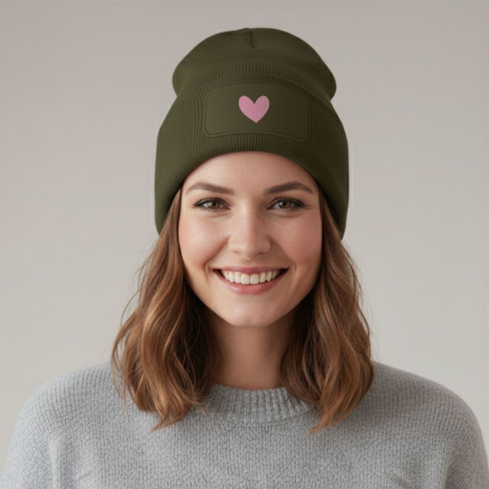 Bonnet personnalisé avec symbole et texte