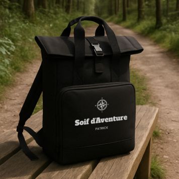 Sac à dos personnalisé avec symbole et texte